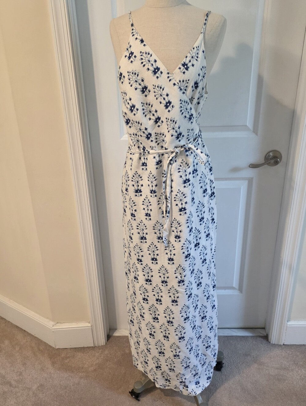Roller Rabbit Linen Wrap Dress Size Large - Picture 1 of 11